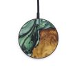 Circle Wood+Resin Wireless Charger - Bengt (Dark Green, 588125) Hot on Sale