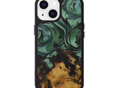 iPhone 13 Wood+Resin Phone Case - Sika (Dark Green, 583100) Online