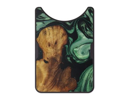 Alloy Wood+Resin Wallet - Rocke (Dark Green, 586471) Discount