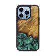 iPhone 14 Pro Wood+Resin Phone Case - Sig (Dark Green, 583060) Cheap