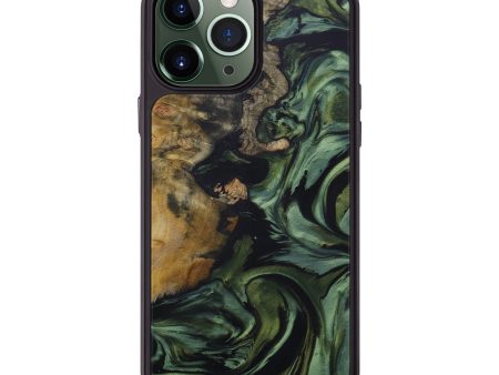 iPhone 13 Pro Max Wood+Resin Phone Case - Onida (Dark Green, 585792) Online