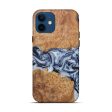 iPhone 12 Wood+Resin Live Edge Phone Case - Merola (Black & White, 581228) on Sale