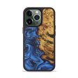 iPhone 13 Pro Wood+Resin Phone Case - Taniya (Dark Blue, 583304) Online Hot Sale