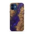 iPhone 12 Wood+Resin Live Edge Phone Case - Daune (Purple, 575499) Cheap