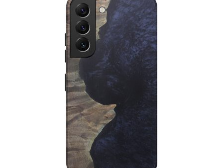 Galaxy S22 Wood+Resin Live Edge Phone Case - Dodie (Pure Black, 574889) Fashion