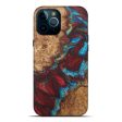 iPhone 12 Pro Max Wood+Resin Live Edge Phone Case - Beryl (Dark Red, 579174) Hot on Sale