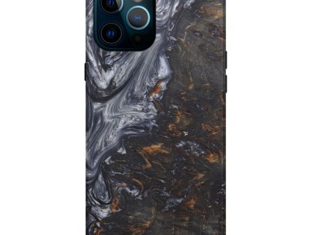 iPhone 12 Pro Max Wood+Resin Live Edge Phone Case - Yuen (Metallic, 576778) Supply