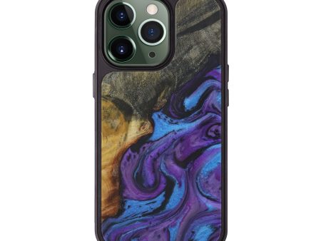 iPhone 13 Pro Wood+Resin Phone Case - Rhys (Purple, 579325) Hot on Sale