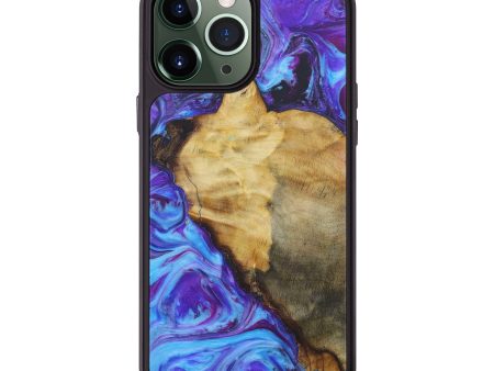 iPhone 13 Pro Max Wood+Resin Phone Case - Candido (Purple, 575031) Online now