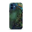 iPhone 12 Wood+Resin Live Edge Phone Case - Betti (Teal & Gold, 587770) Online