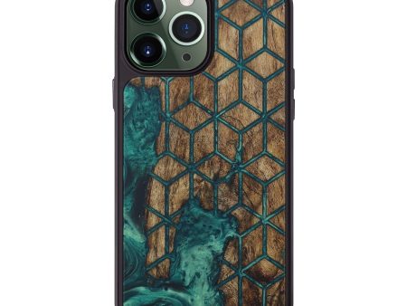 iPhone 13 Pro Max Wood+Resin Phone Case - Randa (Pattern, 576082) Fashion