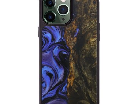 iPhone 13 Pro Max Wood+Resin Phone Case - Oren (Purple, 575591) Online now