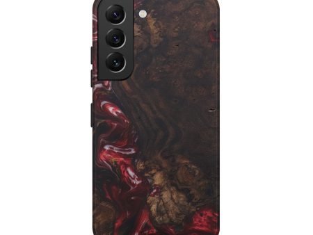 Galaxy S22 Wood+Resin Live Edge Phone Case - Earnest (Dark Red, 579182) For Discount