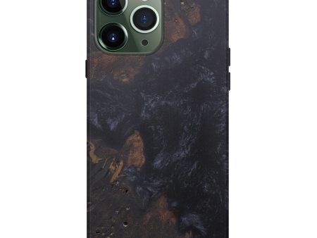 iPhone 13 Pro Max Wood+Resin Live Edge Phone Case - Blaire (Pure Black, 574888) Online Hot Sale