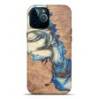 iPhone 12 Pro Max Wood+Resin Live Edge Phone Case - Russ (Light Blue, 579118) Sale