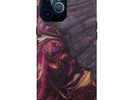 iPhone 12 Pro Max Wood+Resin Live Edge Phone Case - Janessa (Purple, 579152) Online Hot Sale