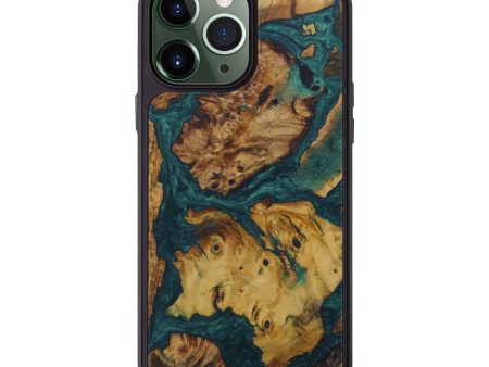 iPhone 13 Pro Max Wood+Resin Phone Case - Elke (Mosaic, 586901) For Cheap