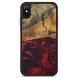 iPhone Xs Max Wood+Resin Phone Case - Norbert (Dark Red, 585410) Sale