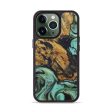 iPhone 13 Pro Wood+Resin Phone Case - Rena (Dark Green, 576376) Online Hot Sale