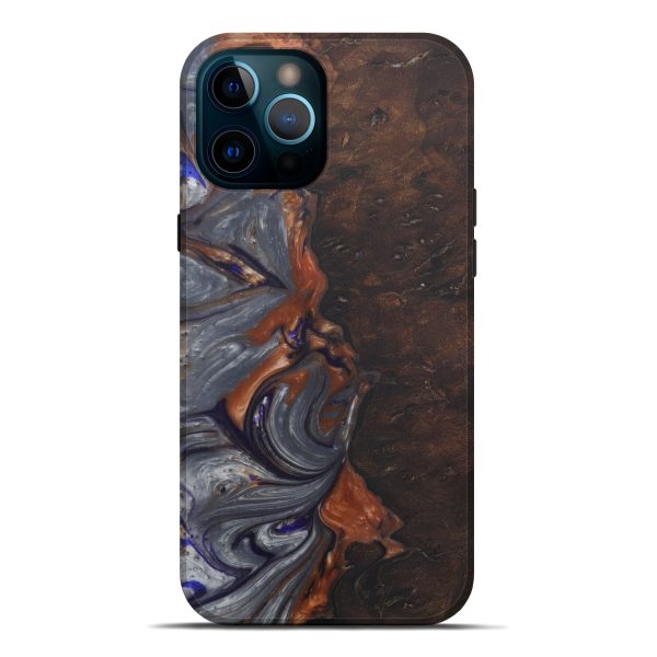 iPhone 12 Pro Max Wood+Resin Live Edge Phone Case - Eliza (Metallic, 575495) Supply