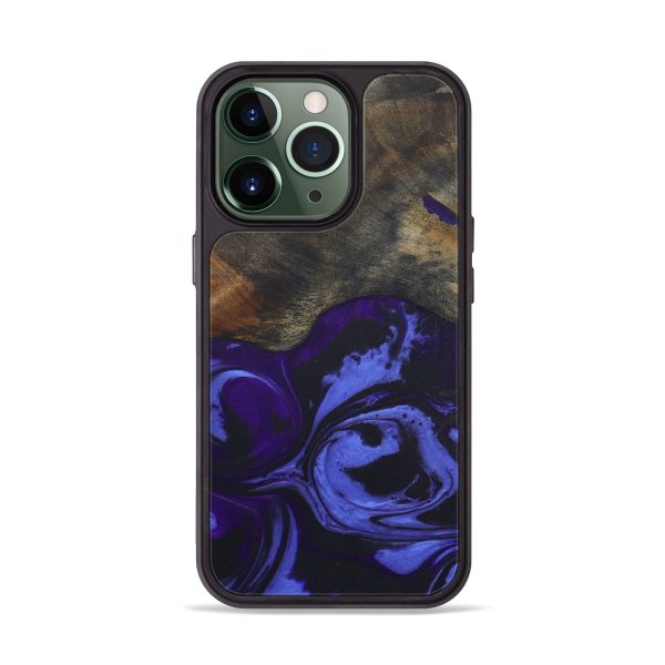 iPhone 13 Pro Wood+Resin Phone Case - Rhianon (Purple, 579269) Online Sale