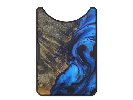 Alloy Wood+Resin Wallet - Kissiah (Dark Blue, 575782) Cheap