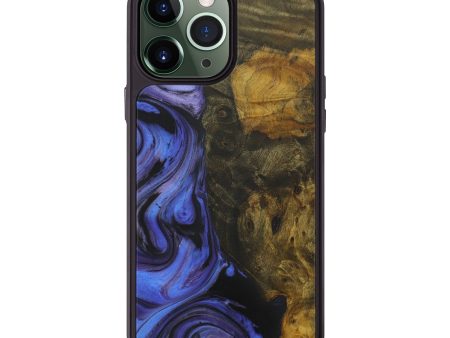 iPhone 13 Pro Max Wood+Resin Phone Case - Bin (Purple, 575724) Sale