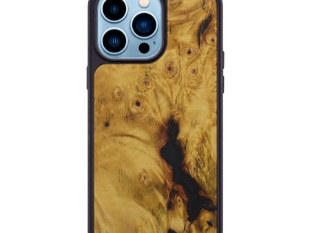 iPhone 14 Pro Max Burl Wood Phone Case - Ysabel (Buckeye Burl, 587737) Supply