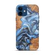 iPhone 12 Wood+Resin Live Edge Phone Case - Lai (Light Blue, 579122) Sale