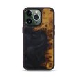 iPhone 13 Pro Wood+Resin Phone Case - Ravi (Pure Black, 580908) Supply