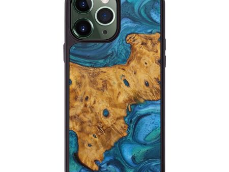 iPhone 13 Pro Max Wood+Resin Phone Case - Amnish (Light Blue, 576503) Supply