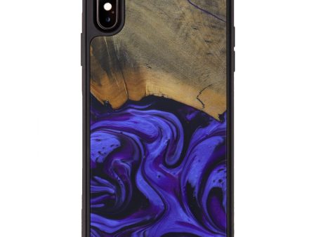 iPhone Xs Max Wood+Resin Phone Case - Pippy (Purple, 579254) Online Hot Sale