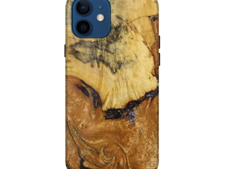 iPhone 12 Wood+Resin Live Edge Phone Case - Ethelda (Metallic, 585173) For Discount