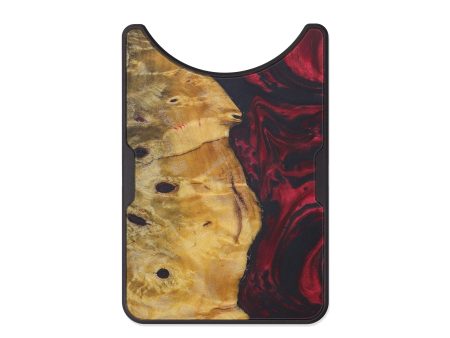 Alloy Wood+Resin Wallet - George (Dark Red, 576595) For Sale