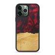 iPhone 13 Pro Max Wood+Resin Phone Case - King (Dark Red, 586179) Supply