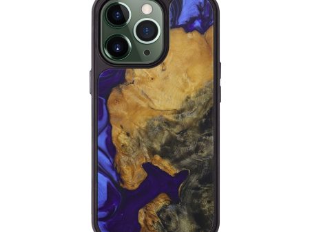 iPhone 13 Pro Wood+Resin Phone Case - Arnold (Purple, 579353) Online Hot Sale