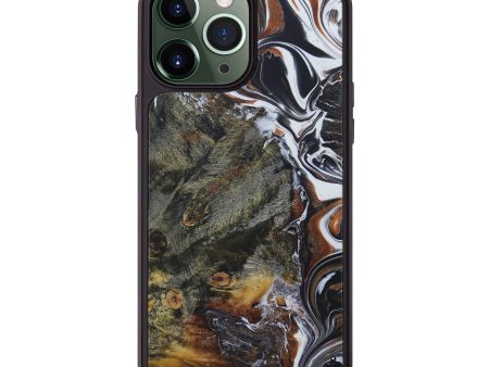 iPhone 13 Pro Max Wood+Resin Phone Case - Almer (Black & White, 575939) Online