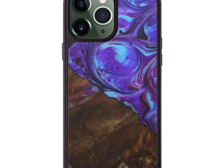 iPhone 13 Pro Max Wood+Resin Phone Case - Andrei (Purple, 575027) Sale