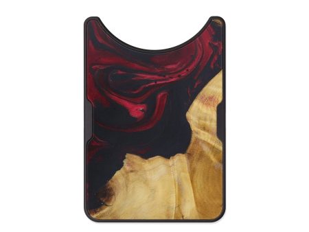 Alloy Wood+Resin Wallet - Etty (Dark Red, 576592) Discount