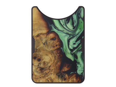 Alloy Wood+Resin Wallet - An (Dark Green, 578755) Discount