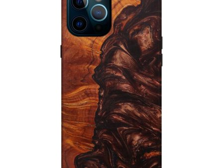 iPhone 12 Pro Max Wood+Resin Live Edge Phone Case - Hellen (Metallic, 584089) Fashion