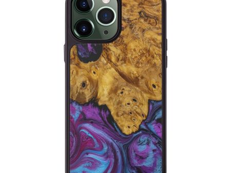 iPhone 13 Pro Max Wood+Resin Phone Case - Austen (Purple, 579230) Cheap