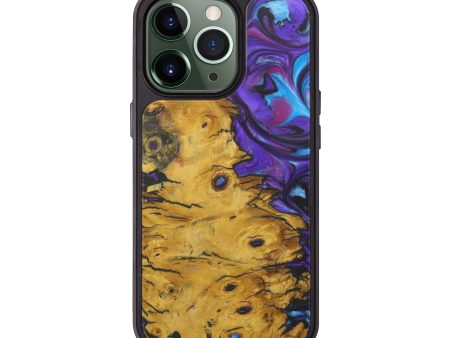 iPhone 13 Pro Wood+Resin Phone Case - Artie (Purple, 575749) Supply