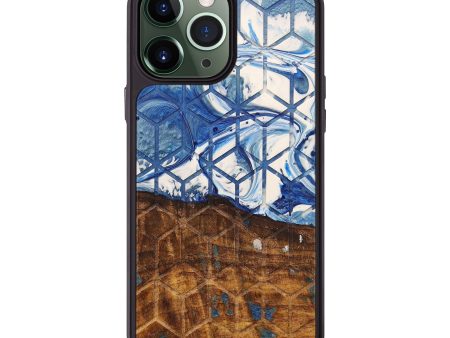 iPhone 13 Pro Max Wood+Resin Phone Case - Philippa (Tactile, 575068) Online Hot Sale