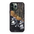 iPhone 13 Pro Max Wood+Resin Phone Case - Laural (Black & White, 579587) Online