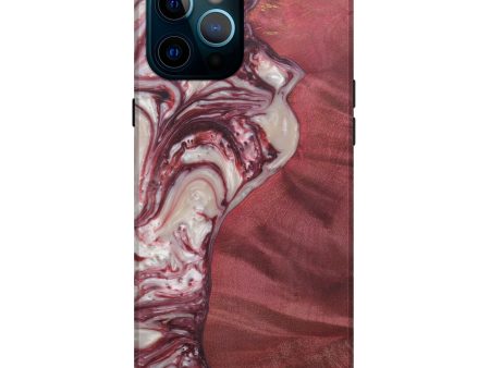 iPhone 12 Pro Max Wood+Resin Live Edge Phone Case - Ulrika (Dark Red, 579168) Online Hot Sale