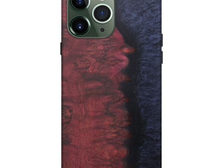 iPhone 13 Pro Max Wood+Resin Live Edge Phone Case - Aila (Pure Black, 574891) Online