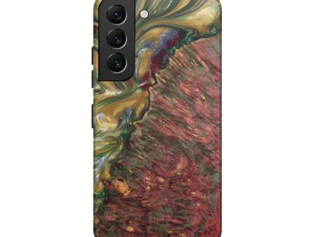 Galaxy S22 Wood+Resin Live Edge Phone Case - Helene (Dark Green, 577462) For Discount