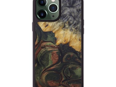 iPhone 13 Pro Max Wood+Resin Phone Case - Garett (Dark Green, 577316) Online