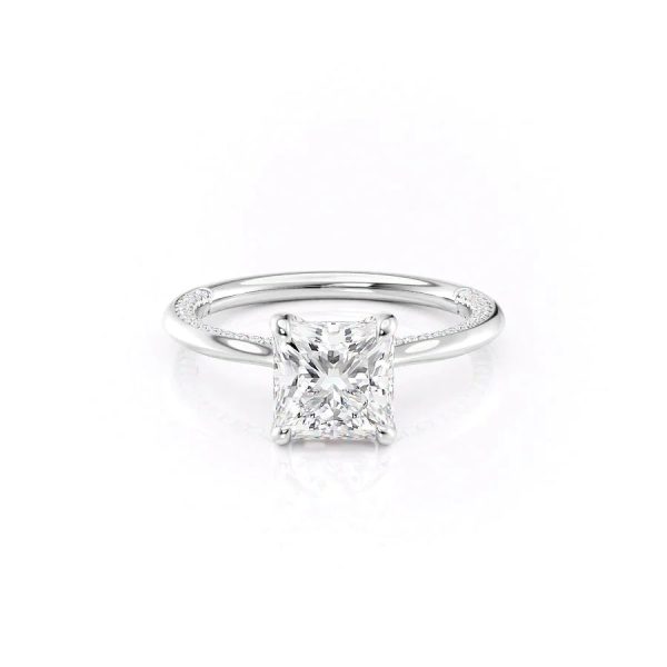 The Claire Set With A 1.5 Carat Princess Moissanite Supply